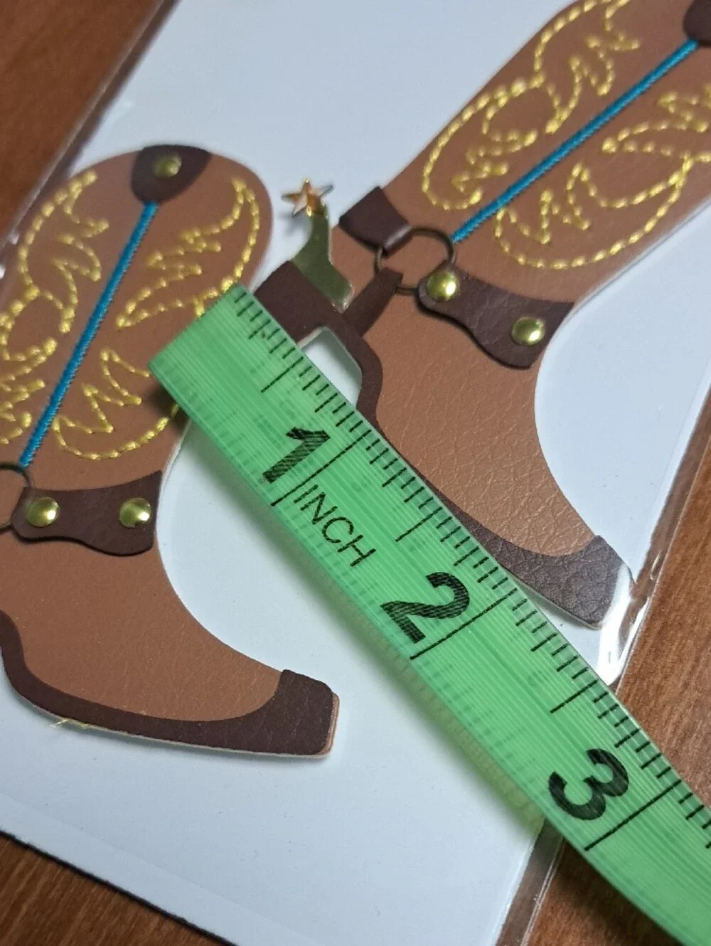 La Petites Cowboy Boot Dimensional Stickers - Brown